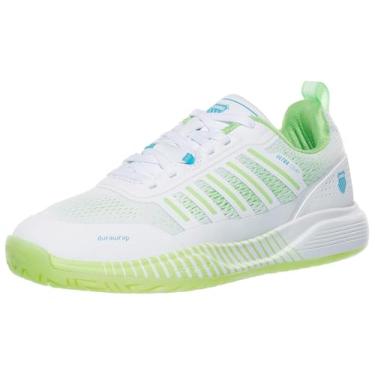 Imagem de K-Swiss Tênis feminino Ultra Court Pickleball, Parte azul/verde paraíso/Capri, 36