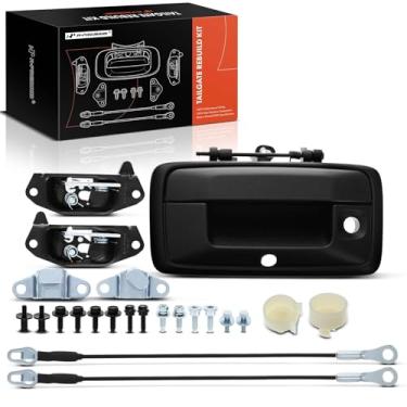 Imagem de A-Premium Kit de reconstrução de ferragens de porta traseira de 23 peças com parafusos compatíveis com Chevrolet Colorado 2016-2017 e GMC Canyon 2016-2017, bucha de cabo de dobradiça de trava de peças