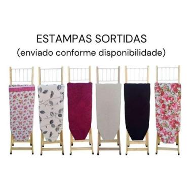 Imagem de Tabúa de Passar Roupa Madeira 100% Reflorestada Com 2 Níveis Altura To