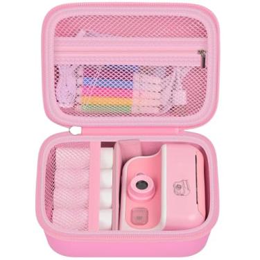 Imagem de GWCASE Capa Compatível Com Dududragon Para Esoxoffore Dylanto Dafotil Tkecwob Careenoah Cimizi Câmera De Impressão Instantânea, Bolsa Armazenamento Digital Selfie Infantil (Somente Caixa) - Rosa