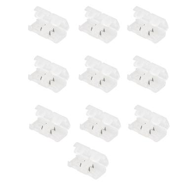 Imagem de Conector Emenda Fita de LED Kit 10 unidades Iluminaçao Ambiente Interno Externo Casa Loja Decoraçao