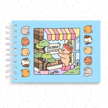 Imagem de Livro de Colorir Caderno Bobbie Goods Capa Dura Holográfica 48 Páginas