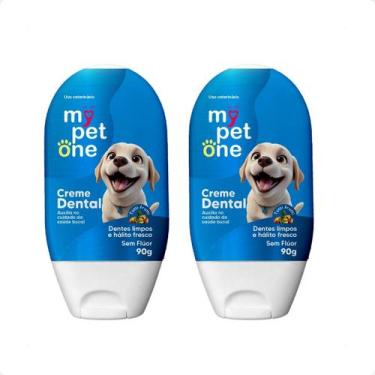 Imagem de Combo 2 Creme Dental Tutti Frutti para Cães e Gatos Mypetone - 90g
