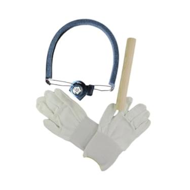 Imagem de UGPLM Conjunto de ferramentas de corte de borracha para tênis de mesa com luvas, barra de pressão, design de fivela rotativa profissional, ajuste de