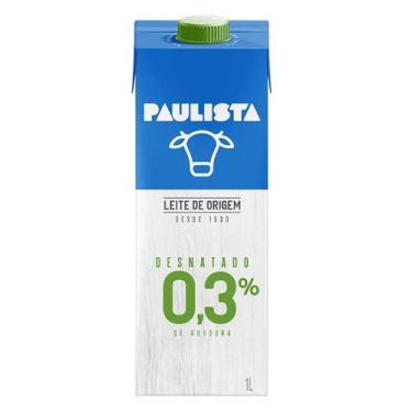 Imagem de Leite Desnatado 0,3% de Gordura Paulista 1L