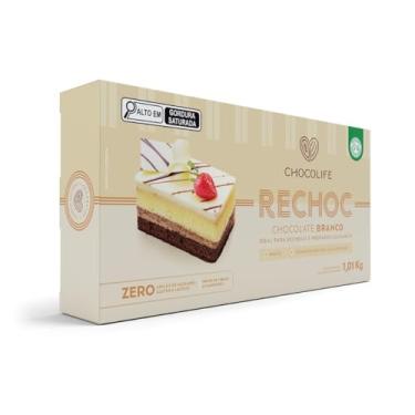 Imagem de Chocolife, Barra de Chocolate Branco Rechoc Zero Açúcar 1kg