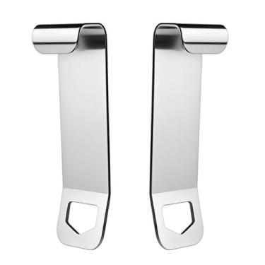 Imagem de 2 suportes de trava térmica com abridor de garrafa, suporte de bloqueio de aço inoxidável resistente para segurança de amarração, compatível com acessórios de refrigerador Yeti RTIC