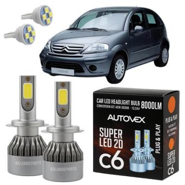 Imagem de Lâmpada Farol Baixo LED H7 Super Branca Citroen C3 03 A 2016 - Autovex