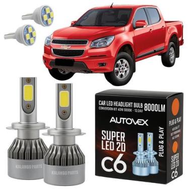 Imagem de LED H7 Super Branca Farol Baixo Automotiva S10 2012 Diante - Autovex