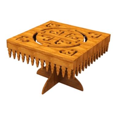 Imagem de Bandeja Decorada Com Suporte Em Mdf