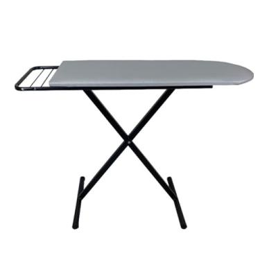 Imagem de Tábua De Passar Roupa Reforçada Pés Dobráveis Com Forro Térmica (Preta)