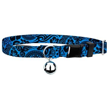 Imagem de Country Brook Petz - Coleira azul polinésia para gatos - Coleção Attitude com 2 designs indomáveis