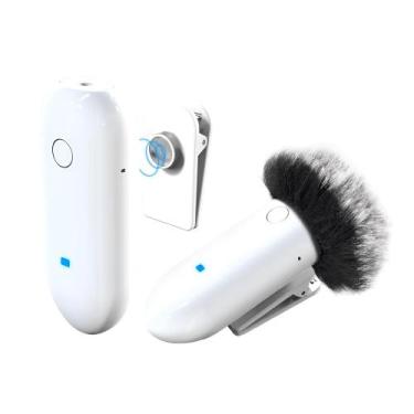 Imagem de Sistema Microfone Lapela Sem Fio LensGo 318C Wireless Branco