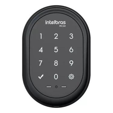 Imagem de Fechadura Digital Intelbras Sobrepor FR 102 Preto 4670039, Preto, FR 1