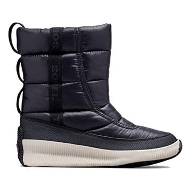 Imagem de Sorel bota feminina Out 'N About Puffy cano médio, Preto, 6.5