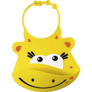 Imagem de Babador de Silicone Silybib Multikids Girafa Amarelo