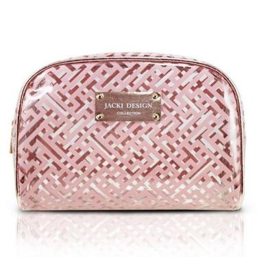 Imagem de Necessaire Retangular Diamantes Jacki Design Rosa