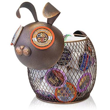 Imagem de Made Easy Kit Organizador de cesta de café decoração útil - compatível com cápsulas Keurig K-Cup - Decoração funcional de barra de café - Acessório de armazenamento independente de bancada de estação