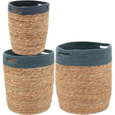 Imagem de Empul Cesta Fibra Natural 3Pç