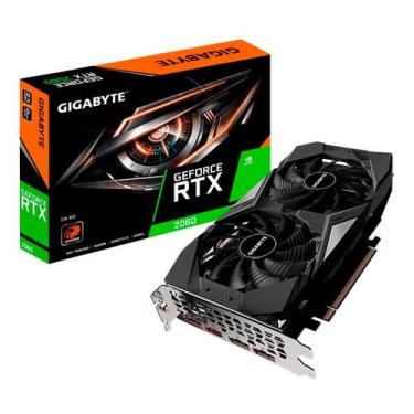 Imagem de Placa de Vídeo Gigabyte NVIDIA GeForce RTX 2060 D6 6G, GDDR6 - GV-N206
