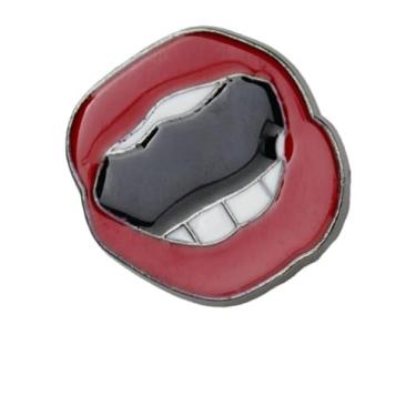 Imagem de O novo broche europeu e americano de coração, órgão humano e pulmão com uma boca grande é adequado para bolsas, chapéus e jaquetas (boca grande)