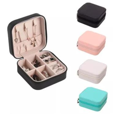 Imagem de Mini Porta Jóias Organizador Viagem Maleta Caixa C/ Zíper - Vulkan Kro