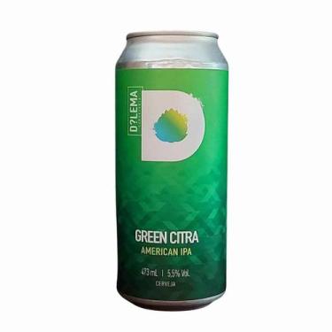 Imagem de Cerveja Dilema Green Citra American IPA Lata 473ml