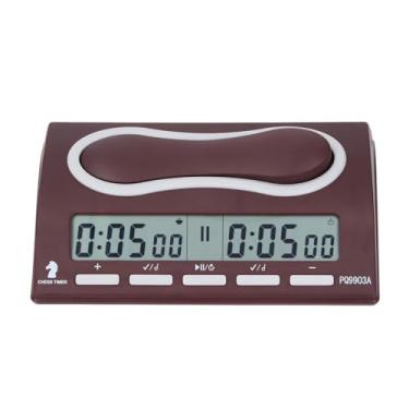 Imagem de Timer de relógio de xadrez de bônus de xadrez digital de xadrez contagem regressiva do relógio de xadrez profissional para jogos de tabuleiro