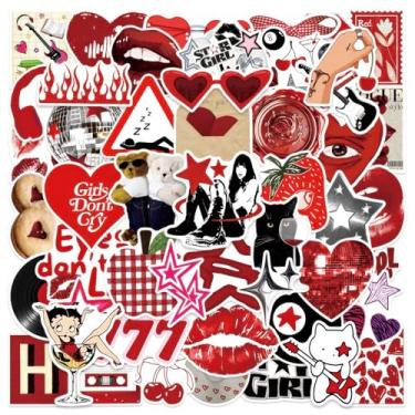 Imagem de 50PCS Aesthetic Downtown Girls Sticker for Teens - Cool Trendy Y2K Stickers, Waterproof Vinyl Funny Decals for Water Bottles, Laptop, Party Supplies, Gifts for Girls