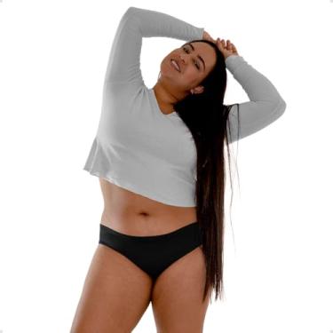 Imagem de Kit 4 Calcinhas Absorventes Menstruais Reutilizáveis para Fluxo Leve à Moderado - Não Marca na Roupa, Anti-Odor, Anti-Vazamento, Hipoalergênica, Prática e Econômica (G)