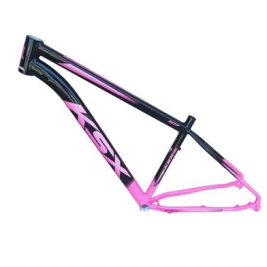 Imagem de Quadro KSX 100% Alumínio Liga 6061 Aro 29 Bicicleta Mountain Bike Cabeamento Interno Com Gancheira (PRETO C/ROSA NEON (ADS ROSA), 15)