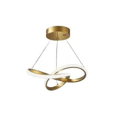 Imagem de 3 Cores Luminária De Teto Pendente Led Moderna Lustre para Corredor Sala Quarto Cozinha 127V/220V(Estilo A/Ouro (110V-220V))