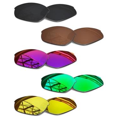 Imagem de SmartVLT Conjunto de 5 lentes masculinas de substituição para óculos de sol Oakley Half Jacket 2.0 XL OO9154 Pacote Combo S03
