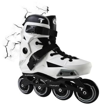 Imagem de Patins Traxart Revolt Branco Inline Freestyle - 80mm ABEC-9