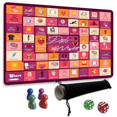 Imagem de UJoylify Couples Games for Adults, Date Night Board Games for Boyfriend Girlfriend Relationship Conversation, Adultopoly Board Game Dirty Activities Gifts for Bridal Shower, Wedding