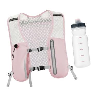 Imagem de simhoa Colete de hidratação Mochila para corrida Mochila para caminhada Bolsa esportiva para corrida, Rosa