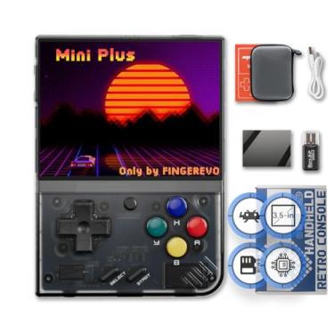 Imagem de Miyoo Mini Plus Handheld Game Console 3.5-inch 640*480 IPS Screen 3000mAh Miyoo-Mini+ with Portable Case Transparent Black
