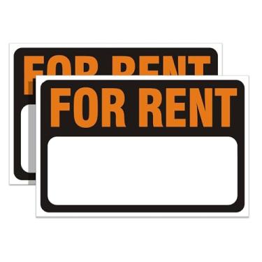 Imagem de Adesivo refletivo para carro pacote com 2, decalque de vinil autoadesivo de 30,5 cm x 20,32 cm com área de gravação para garagem, barco, propriedade (preto, para alugar)