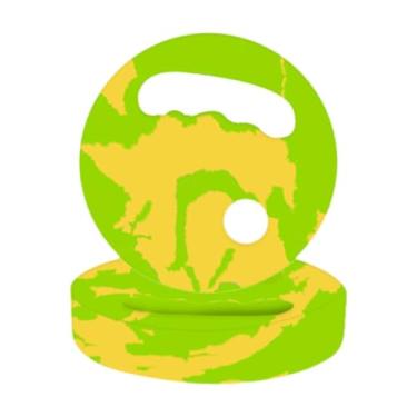 Imagem de rockible Discos de exercícios aquáticos de espuma EVA para prancha de natação, resistência para exercícios aquáticos em piscinas, Verde Amarelo