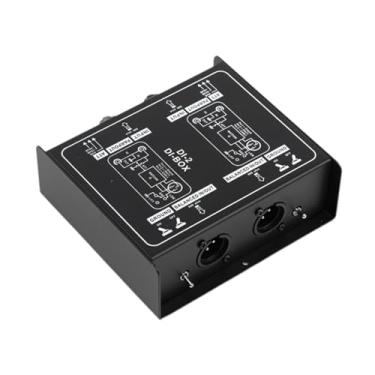 Imagem de harayaa Caixa de áudio passiva Direct Box Di Direct Unit com injeção de alta impedância para engenheiros de áudio, Dobro