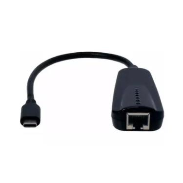 Imagem de Adaptador Md9 Ethernet, USB Tipo C X RJ45 10/100/1000 MBps