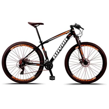 Imagem de Bicicleta Aro 29 Freio A Disco Hidraúlico 24 Velocidades Cubo Alúminio K7 Cor:laranja;tamanho:19