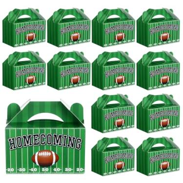 Imagem de Gueevin 24 caixas de lembrancinhas de baile, bolsas de presente de futebol, decorações de festa de boas-vindas, caixas de lanche de pipoca hoco para futebol, aniversário, volta às aulas, suprimentos