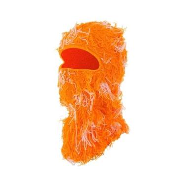 Imagem de Gorro De Malha Com Máscara De Esqui Camuflada Quente À Prova De Vento 