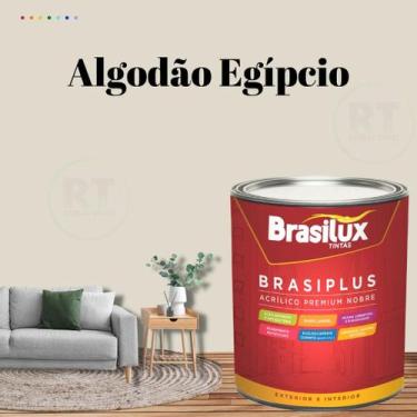 Imagem de Tinta de Parede Marrom 800ml Brasiplus Fosca - BRASILUX, ALGODAO EGIPC