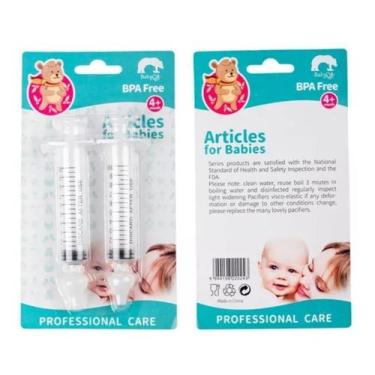 Imagem de Lavador Nasal Infantil 2 Unidades 10ml Bico Silicone - Baby Care