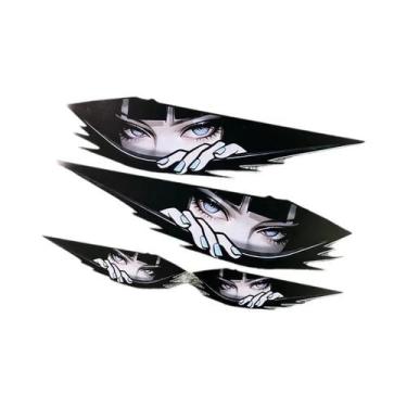 Imagem de Conjunto De Adesivos De Vinil À Prova D'água Com Tema De Olhos Curioso