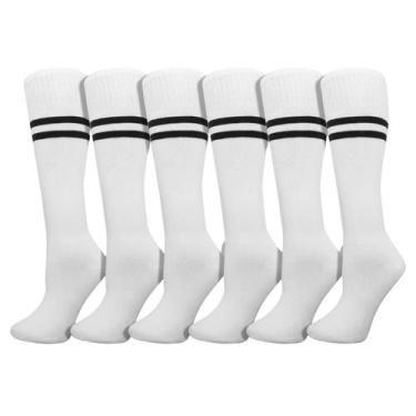 Imagem de Meias de futebol Winterlace para crianças, 6 pares, meninos e meninas,