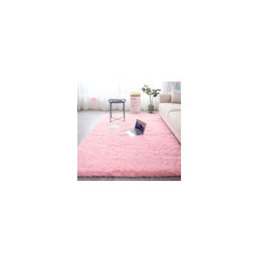 Imagem de Tapete Luxo Felpudo 1,00x1,50m Para Sala e Quarto(Rosa Bebê)