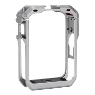 Imagem de Yunseity Câmera de Liga de Alumínio Frame de Proteção de Gaiola, Gaiola de Metal de Alumínio, Sapato Frio Versátil e Portas de Parafuso de 1/4 Polegadas, Ajuste para a Câmera Panorâmica (GREY)